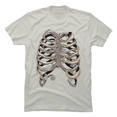 Men's Design By Humans Your Rib Is an Octopus By huebucket T-Shirt