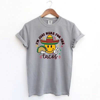 Simply Sage Market Women's Here For The Tacos Short Sleeve Garment Dyed Tee