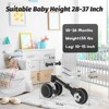Allobebe 3-Wheel Baby Balance Bike with Adjustable Seat, Black - 4 of 4