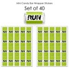 Big Dot of Happiness Set the Pace - Running - Mini Candy Bar Wrapper Stickers - Track, Cross Country or Marathon Party Small Favors - 40 Count - 3 of 4