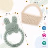 Easter Baby Teether Set Easter Bunny & Easter Basket Silicone Teethers, Cute Teething Toys Perfect Easter Gift Set for Soothing Babies Gums Boy & Girl - 4 of 4