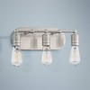 Minka Lavery Modern Wall Light Brushed Nickel Hardwired 14 1/4" 3-Light Fixture for Bathroom Vanity Reading Living Room Hallway - 2 of 2