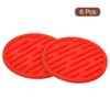 Unique Bargains Silicone Heat Resistant Non-Slip Restaurant Drink Coaster 6 Pcs - 3 of 4