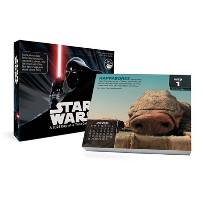 Trends International 2025 Star Wars Day at a Time Box Calendar: Desktop, Monthly, 2024-2025, 4.25x5", All Ages, Multicolored