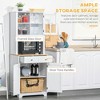 Freestanding 67" Kitchen Buffet with Hutch, Pantry Cabinet with Microwave Stand, Adjustable Shelf, 2 Drawers, Cupboard - 4 of 4