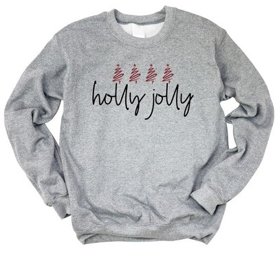 Simply Sage Market Women's Graphic Sweatshirt Holly Jolly Trees