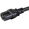 Monoprice Heavy Duty Power Cable - 6 Feet - Black | IEC 60320 C14 to IEC 60320 C15, 14AWG, 15A, SJT, 100-250V - 4 of 4