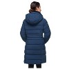 Rokka&Rolla Women's Heavy Long Winter Coat with Fleece Hood Parka Jacket - 4 of 4