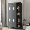 6 Doors Steel Storage, Metal Locker for School Office Gym Bedroom, 72 Inch Locker Cabinet for Employees,Industrial Storage Locker with 6 Shelves - 4 of 4