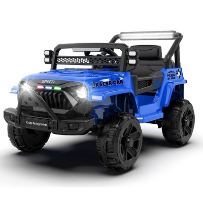 Lomsoe 12V Kids Ride On Electric Truck Car W/Parents Control,2WD,Four-wheel suspension,Early education function