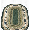 Earth Rugs Bear Timbers Oval Patch Rug 3'x5' – Rustic Lodge-Style Jute Tread with Cabin-Themed Wildlife Design - 3 of 3