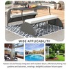 KTMBDW Patio Rattan Daybed, Wicker Loveseat Sofa that converts to four seats and a table, suitable for Garden Lawn Backyard - 3 of 4