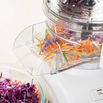 Cuisinart 9 Cups 350W Core Food Processor White FP-9CF: Continuous Feed, Reversible Disc, Dishwasher-Safe Parts