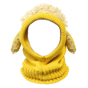 Wrapables Winter Warm Knitted Animal Ears Earflap Hood Beanie Hat for Baby and Toddlers - 1 of 4