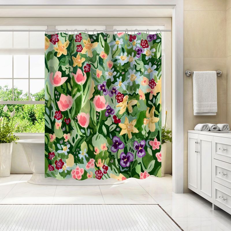 Americanflat 71X74 Botanical Shower Curtain by Pi Creative Art, 3 of 6