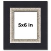 PosterPalooza | Photo Size Embellished Black Picture Frame - UV Acrylic, Foam Board Backing, Hanging Hardware - 2 of 4