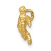 Black Bow Jewelry 14k Yellow Gold Small 13mm or Medium 18mm Sea Turtle Slide Pendant - 2 of 4