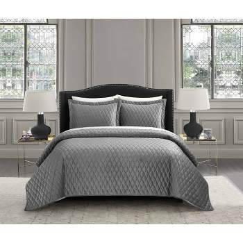 3pc Wafa Quilt Set - NY&C Home Collection