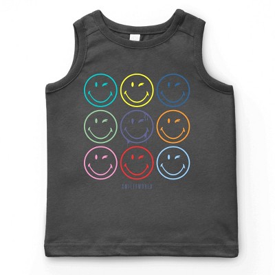 The Juniper Shop SmileyWorld Wink Rainbow Swirl Youth Tank Top