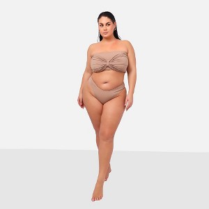 Rebdolls Women's Danica Knotted Bandeau Swim Top - 1 of 3