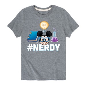 Boys' - Disney - Nerdy Mickey Short Sleeve Graphic T-Shirt - 1 of 4