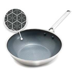 GreenPan Prism 10" Hybrid Stainless Steel and Ceramic Nonstick Wok - 1 of 4