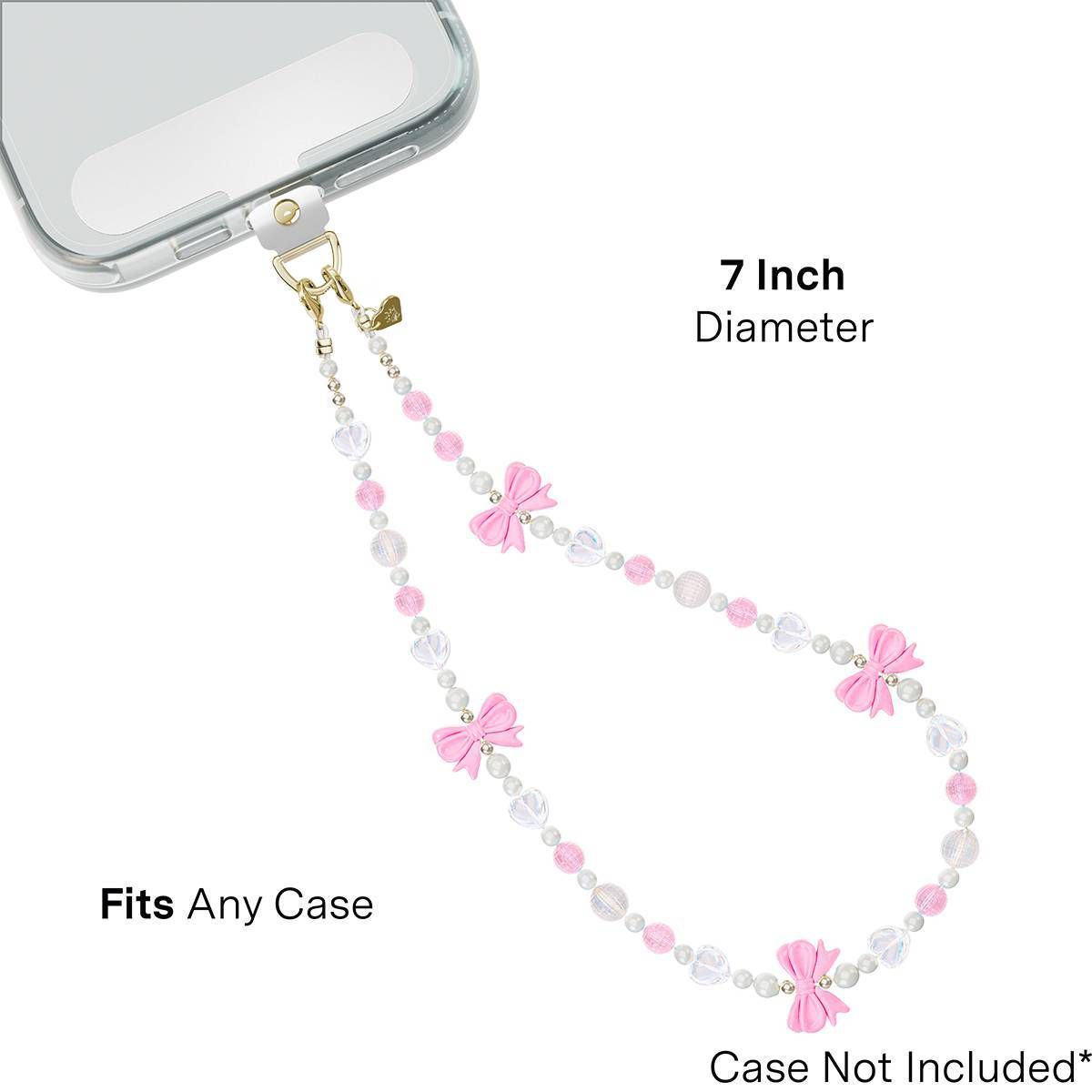 VELVET CAVIAR Tech Charm Accessory Gift Set - Silver Bow Pink Bows - thumbnail 5