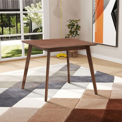 NicBex Dining Table for 4 Kitchen Table Saving Place Square Wooden Dining Table for Dining Room, Restaurant, Living Room