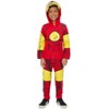 Marvel Avengers Captain America Baby Zip Up Cosplay Coverall Newborn to Infant - 3 of 4