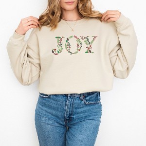 Simply Sage Market Women's Graphic Sweatshirt Embroidered Joy Floral - 1 of 4