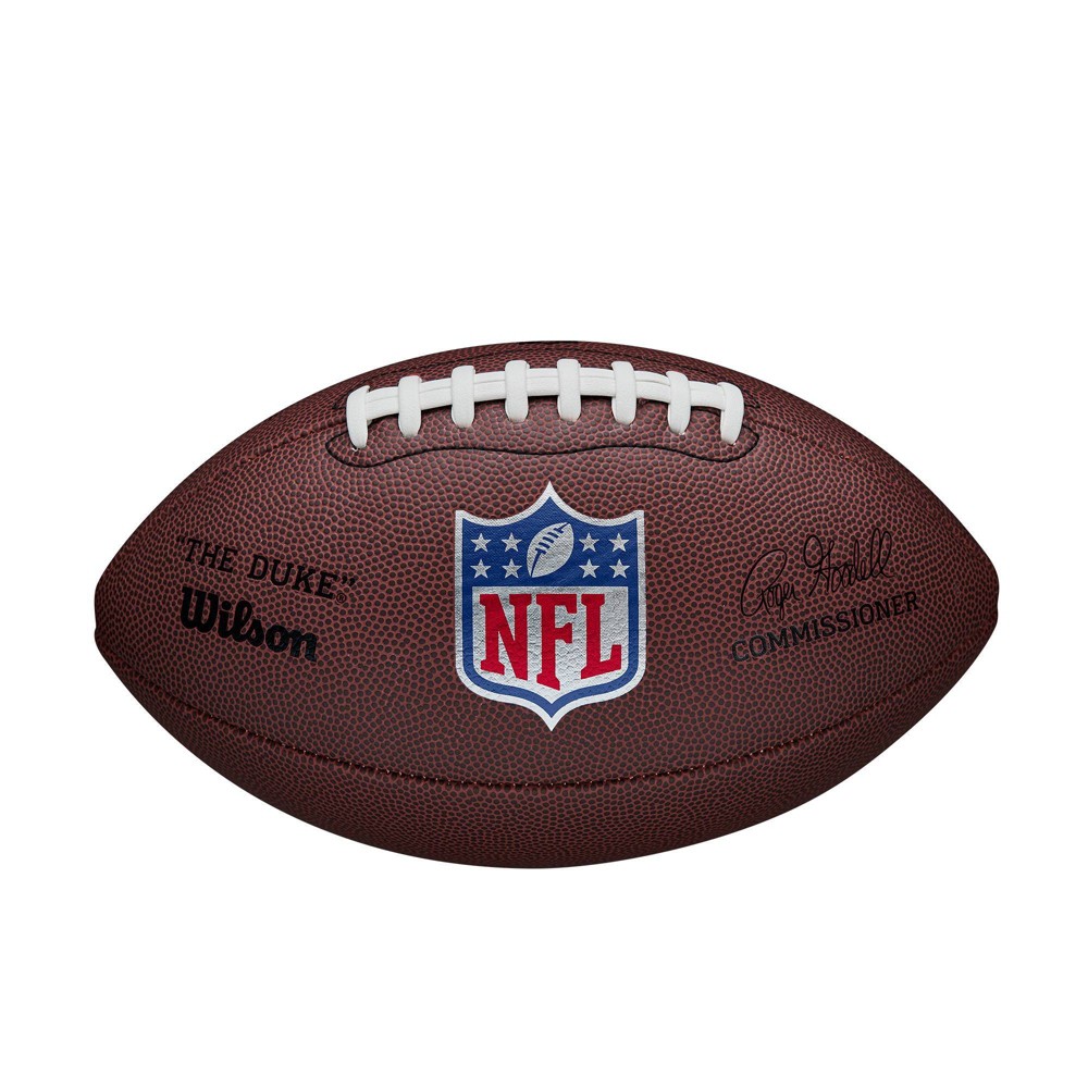 Wilson The Duke Replica Football: Official Size, Rubber Fill, PVC Composite
