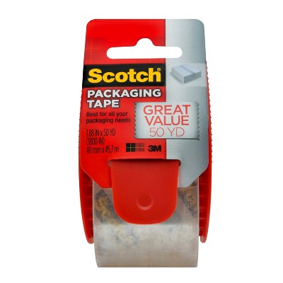 Scotch Moving and Storage Packaging Tape with Dispenser, 1.88" x 1000"