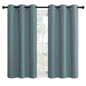 NICETOWN Grommet Top Blackout Curtains, Thermal Insulated Noise Reducing Window Drapes (Set of 2) - 1 of 4