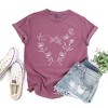 Simply Sage Market Women's Butterfly and Floral Heart Short Sleeve Garment Dyed Tee - 3 of 4