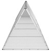 vidaXL Rabbit Cage Grey Galvanized Steel Large Expandable Rabbit Cage - 4 of 4