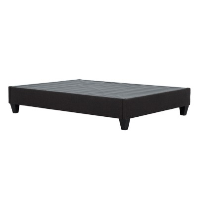 Twin Size Upholstered Platform Bed with Sturdy Frame for Bedroom