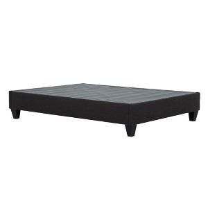 King Size Upholstered Platform Bed with Sturdy Frame for Bedroom - 1 of 4