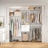 Aheaplus Closet System with 2 Drawers,Wardrobe Clothes Organizer with 4 Hanging Rods - 2 of 4