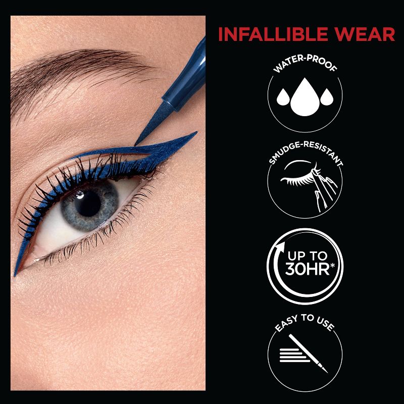 L'Oreal Paris Infallible Grip Precision Felt Tip Waterproof Eyeliner - 0.034 fl oz, 5 of 12