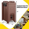 Costway 1/2/3/4 PCS Insulated Beverage Server/Dispenser 5 Gallon Hot & Cold Drinks with Handles Coffee - 3 of 4