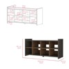 AZL1 Life Concept Shoe Rack Augusta with Eight Shoe Capacity Espresso Mahogany Finish Durable Build for Entryway Room, Black, 42.91"*18.89"*5" - 3 of 4