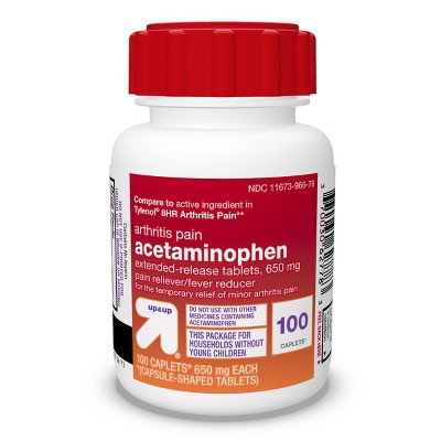 Acetaminophen Arthritis Pain Relief 650mg Extended Release Caplets - 100ct  - Up &amp; Up™ : Target