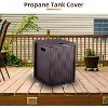 16 in. Bronze Portable Propane Outdoor Fire Pit Table, Tank Cover Table, Storage Cabinet for Garden, Patio - 3 of 4