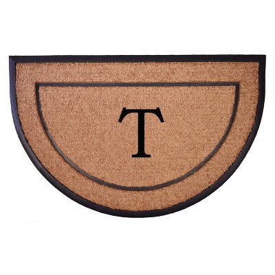 Calloway Mills 106573048T The General Monogram Doormat 30 In. x 48 In. Letter T
