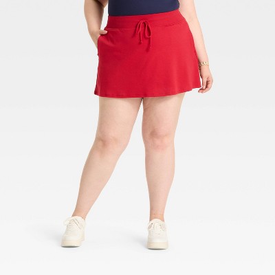 Women's Mid-Rise Interlock Skort - Wild Fable™