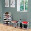 Simple Trending 3-Tier Stackable Shoe Rack White - 2 of 4