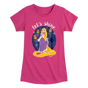 Girls' - Disney - Lets Shine Fitted Short Sleeve Graphic T-Shirt - 1 of 4