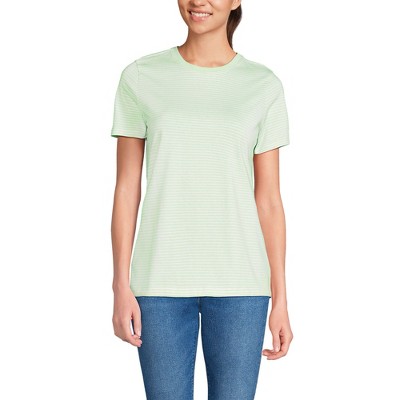 Lands' End Women's Relaxed Supima Cotton Crew Neck T-Shirt