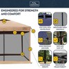 KAMPKEEPER 10x10 Pop Up Canopy Tent with Netting, Outdoor Sun Shade, Khaki - 3 of 4