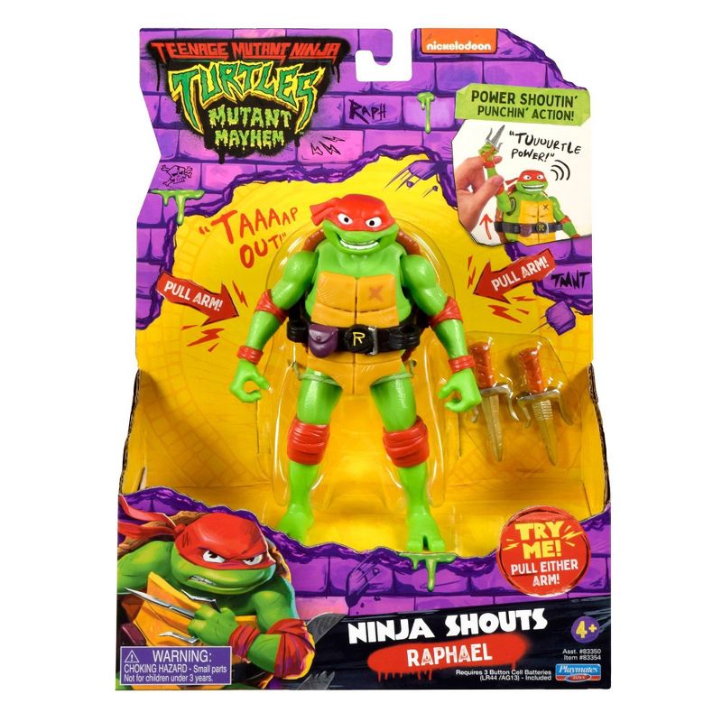 Teenage Mutant Ninja Turtles: Mutant Mayhem Ninja Shouts Raphael Action Figure, 3 of 7